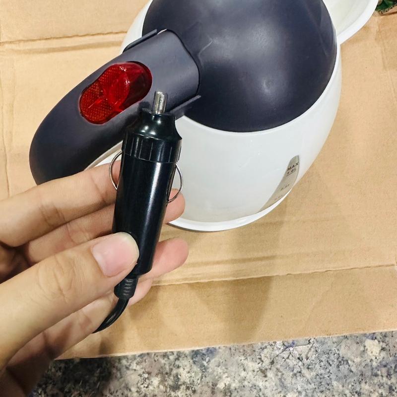 ẤM NẤU NƯỚC SÔI TRÊN XE  ÔTÔ 12V-24V 1 LÍT Đun Nước Ấm Đun 6