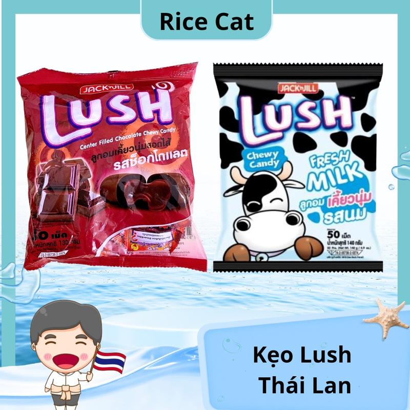 Kẹo Lush vị Socola và vị Sữa Thái Lan Candy