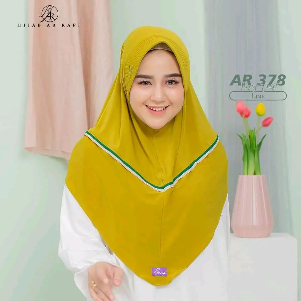 AR 378 hijab bergo arrafi Hijab instan hijab dewasa Fashion muslim