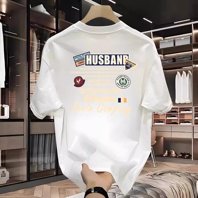 Hipster brand Plankton Shuai printed short sleeve T-shirt men 2024 new summer pure cotton loose round neck shirt men 1