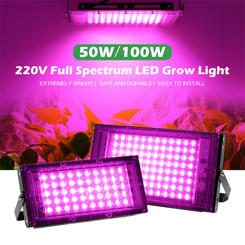 Product Introduction of 50w/100w Lampu LED Grow Light UV Cahaya Tanaman Lamp Hydroponic and Aquarium Plant 0