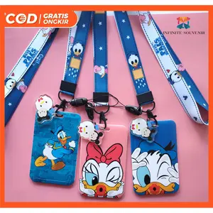 (N003) NAME TAG KARAKTER  TALI GANTUNGAN AKRILIK / ID CARD HOLDER