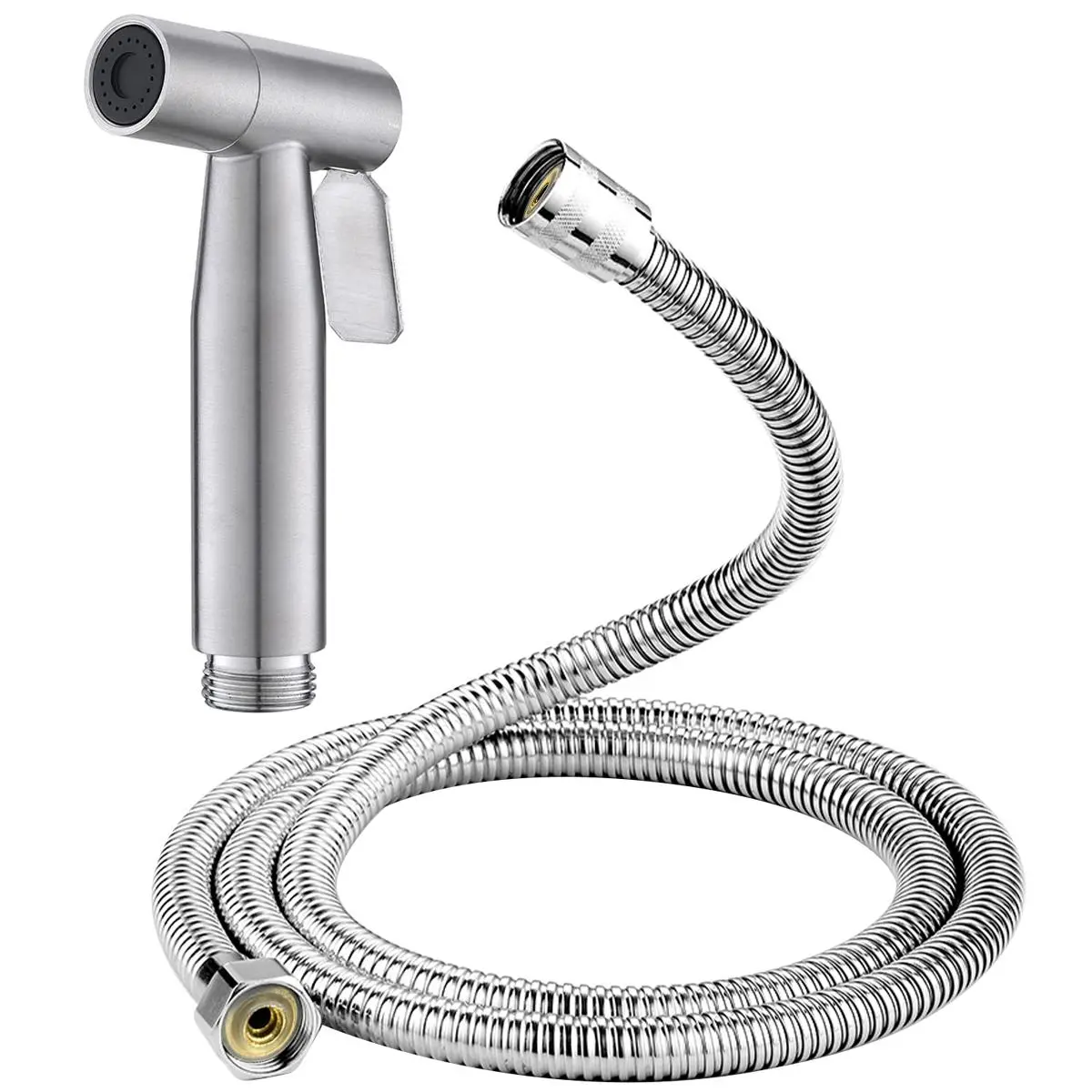 Stainless Steel Bidet Spray Gun, Multipurpose Bidet Spray Gun With 1.5m Hose, Bidet Spray Gun For Bathroom, Bathroom Fixtures, Bathroom Accessories