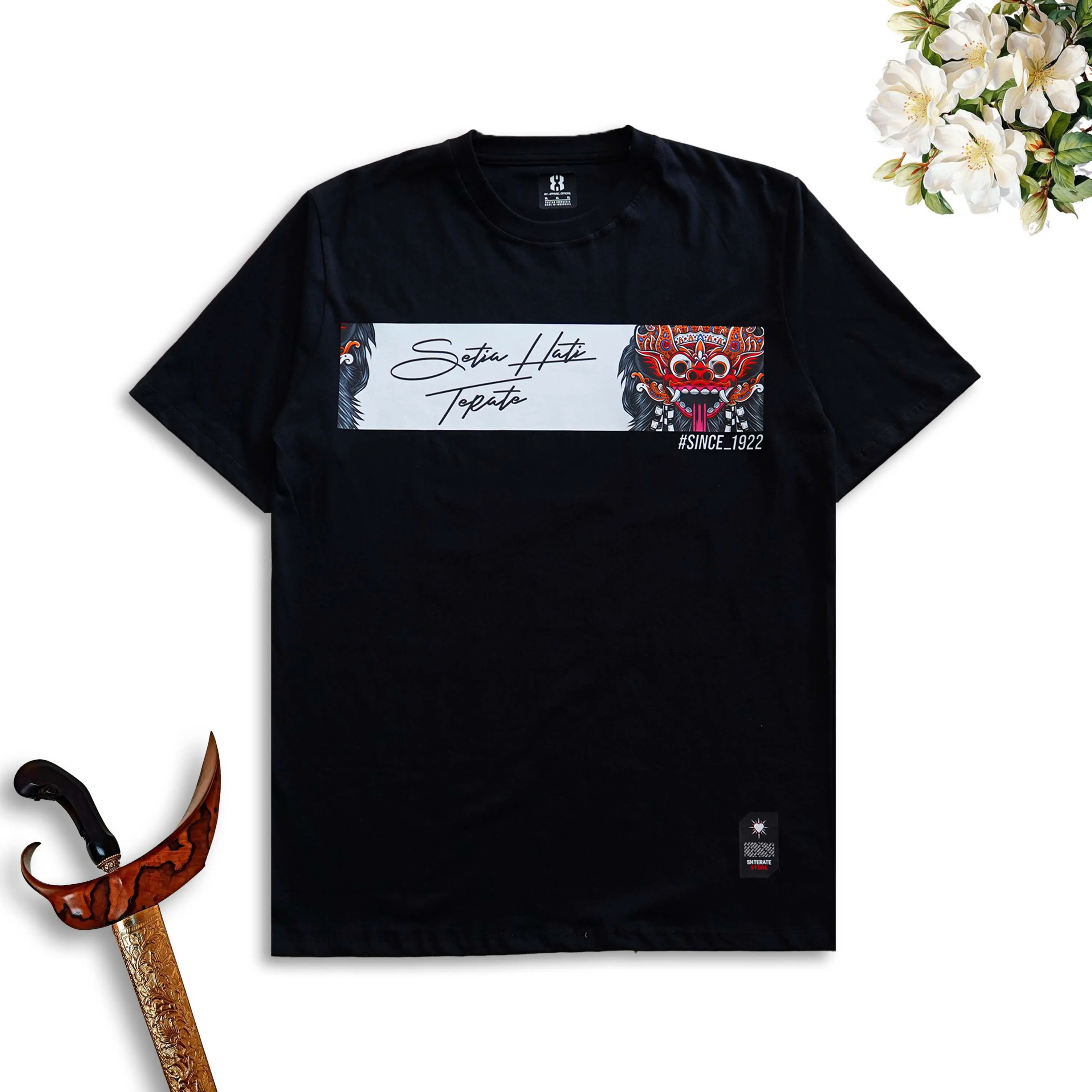 KAOS PSHT 24S | T-SHIRT SH TERATE CULTURE  BARONG - HITAM