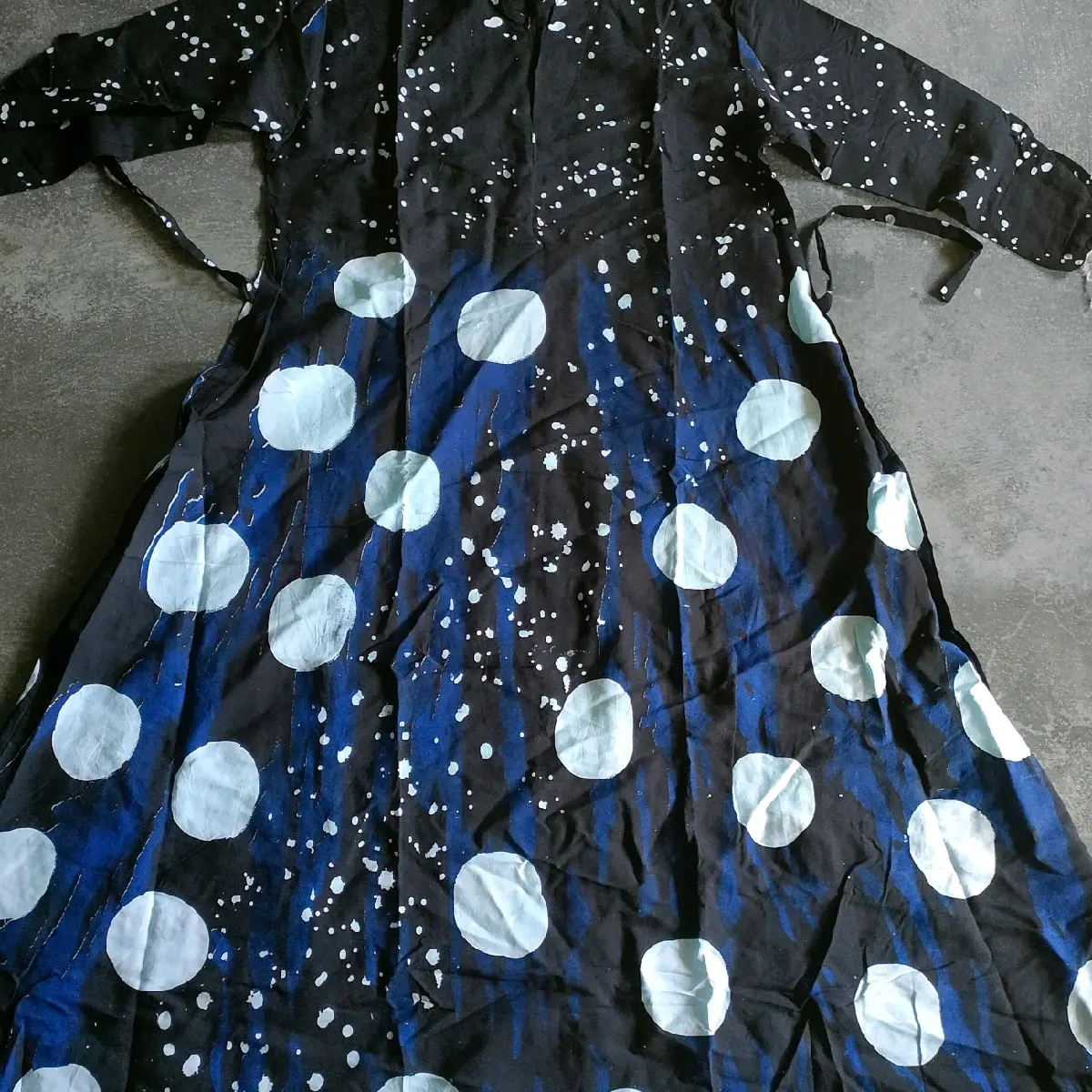Gamis Twill nota Polka Dot Motif