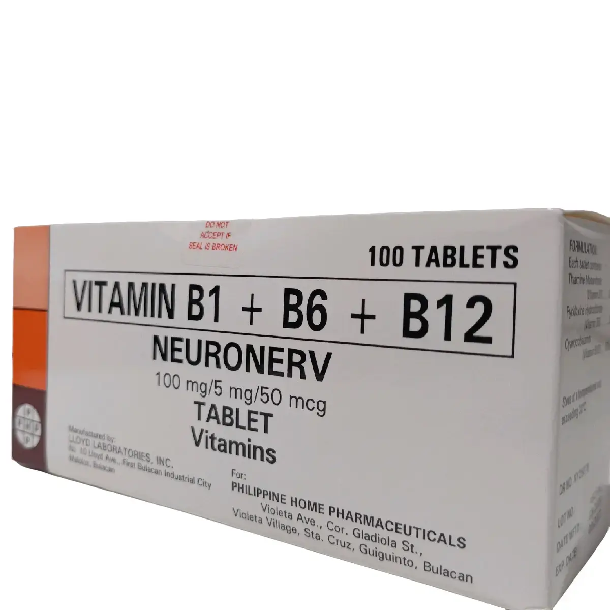 Neuronerv Vitamin B1+B6+B12 100tablets - TikTok Shop Philippines