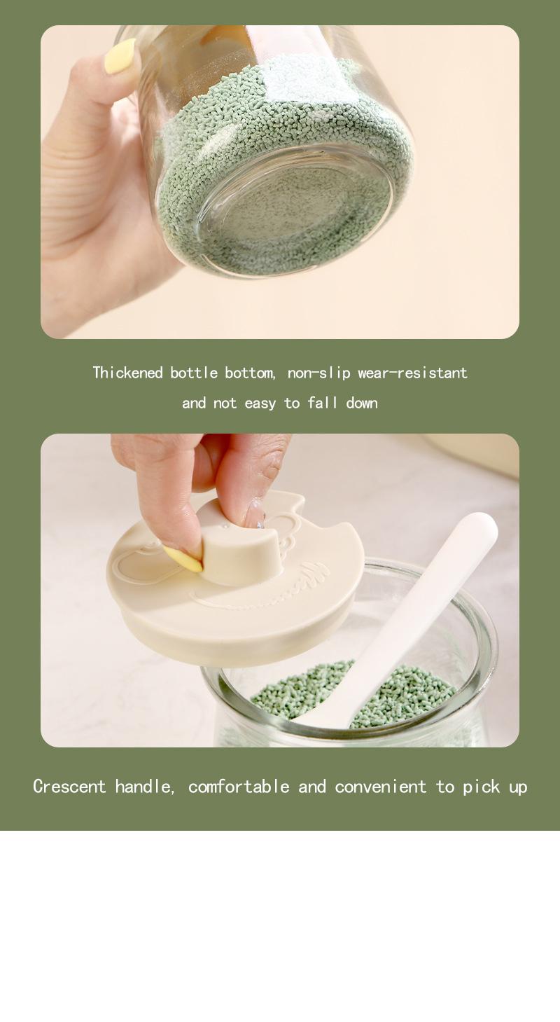 Product Introduction of Glass Seasoning Bottle Jar Household Kitchen Specific Seasoning Box Light Luxury Storage Packaging Combination Set 12