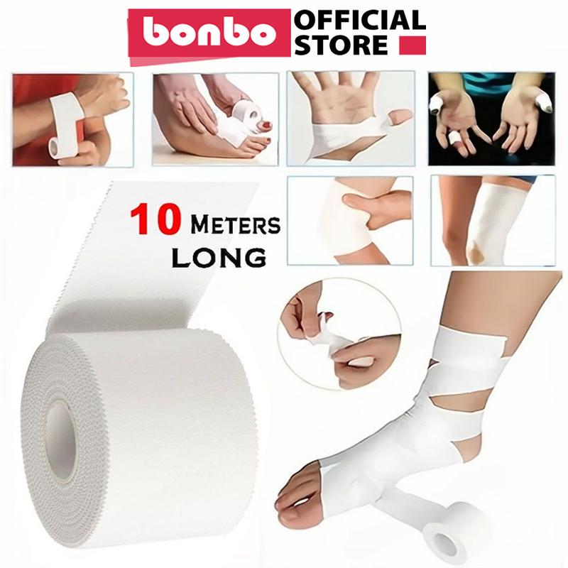 Băng Keo Thể Thao Vải Cotton Răng Cưa Cao cấp Co Giãn Đàn Hồi Hỗ Trợ Phục Hồi Chống Chấn Thương