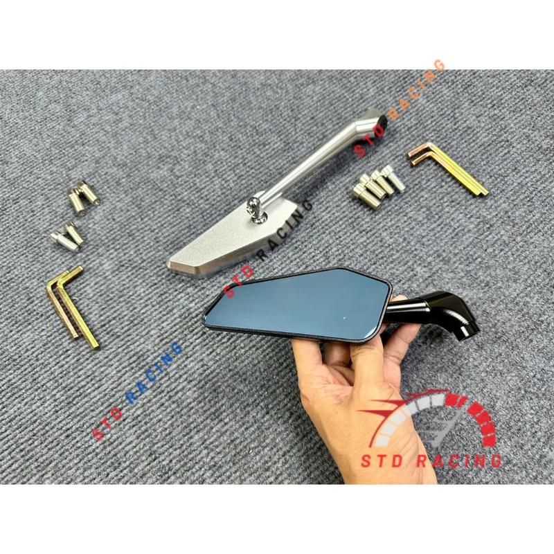  Gương kính Rizoma 744 chất liệu nhôm cnc CAO CẤP chân ngắn - chân dài   Giá 1 kính trái  