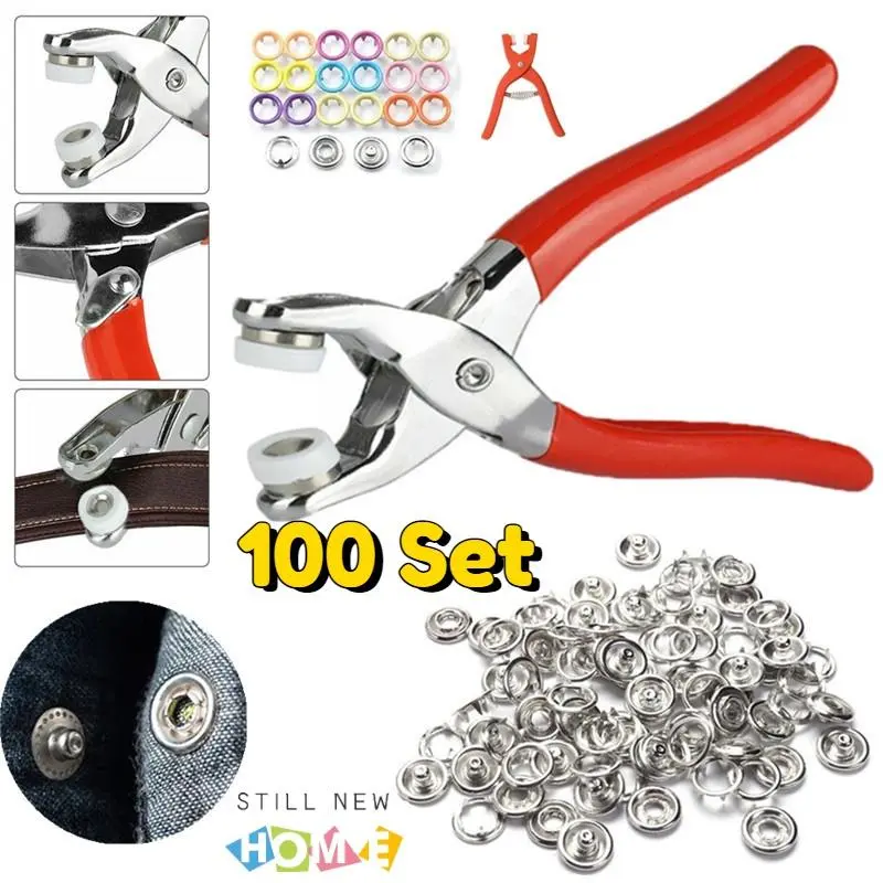 Cloth Clump Set 100 Pcs Kancing Jepret Anti Karat Bahan Stainless