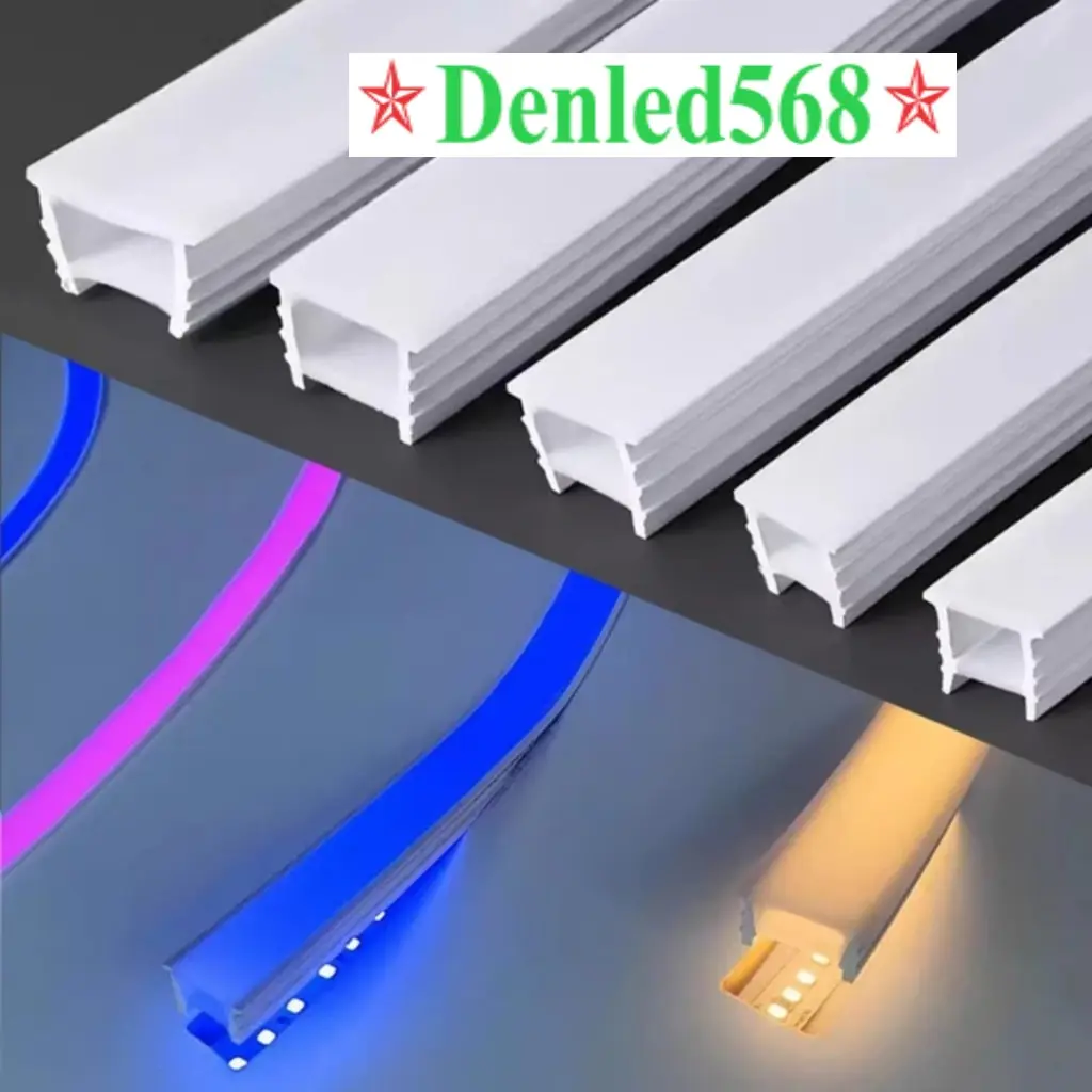 Led silicon âm trần ốp nổi định hình dây led dán nội thất hắt trần thạch cao
