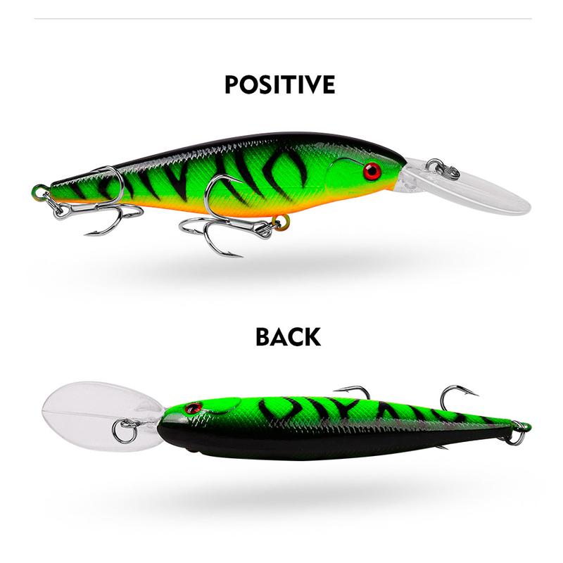 Product Introduction of 11.5 Cm 10.5g 10 Colours Hot Sale Hard Plastic Floating Minnow Fishing Lures,Long Tongue Artificial Fishing Bait 6