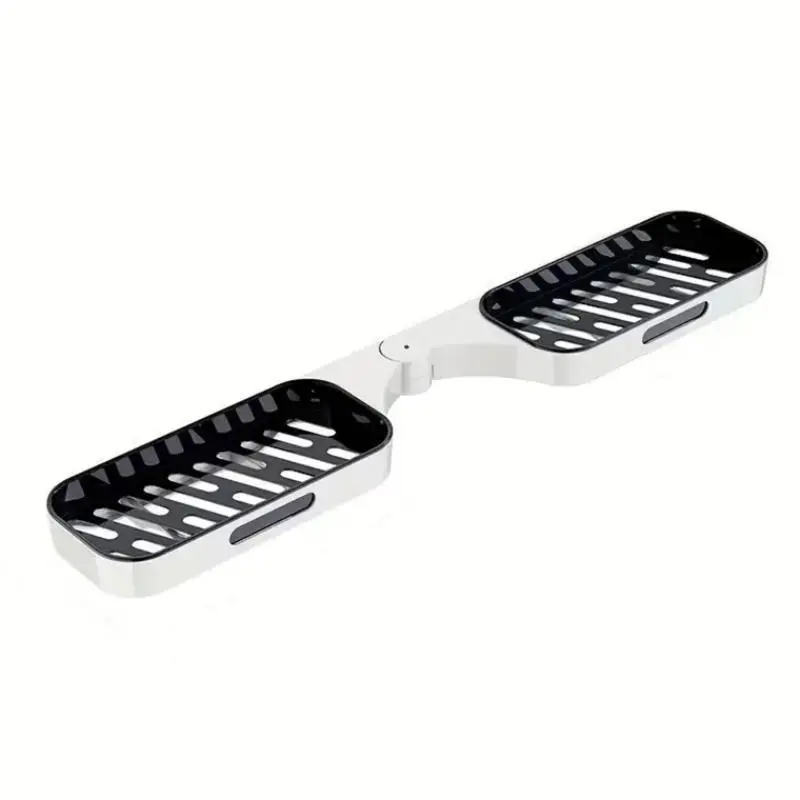 Rotatable Storage Rack, 1 Count Wall Mounted Storage Shelf, Hanging Shower Caddy, Bathroom Organizer, Wall Mounted Shower Organizer, Bathroom Accessories 0