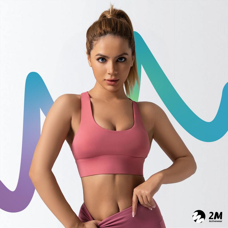 2M Activewear - Bra Thể Thao Chéo Lưng Tập Gym, Yoga Thấm Hút Mồ Hôi Nhanh Khô 8
