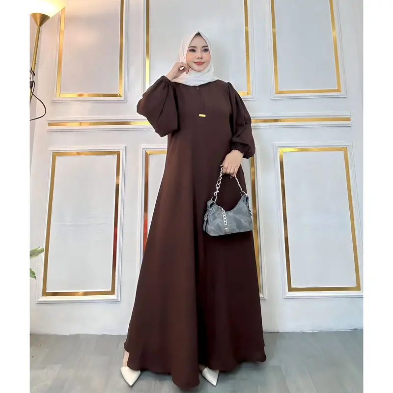 Shalwa gamis model terbaru kekinian bahan cringkel airflow by dereza style Muslim Crinkle 3