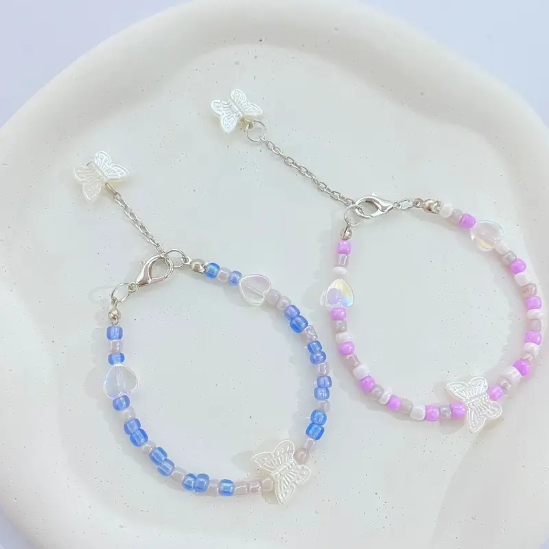 Gelang Korea/ Gelang Manik/ Gelang Butterfly Kupu/ Gelang Rantai Bracelets bracelet bread 0
