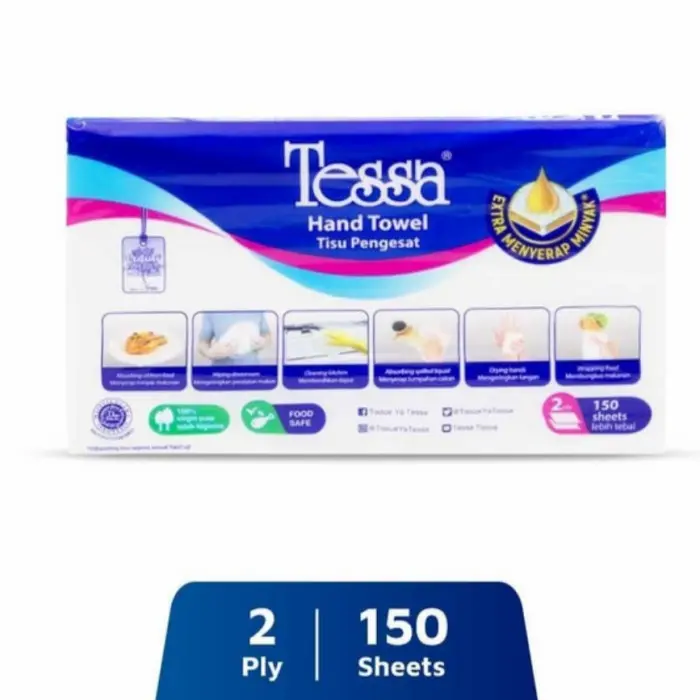 Tissue Tessa Hand Towel/Kitchen Towel/Tisue Dapur/Tisu Minyak TESSA PENGESAT PUTIH 150s