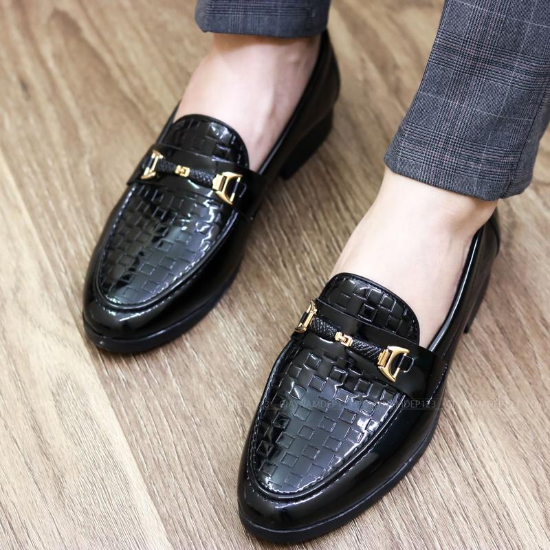 Shoes Nam-Giày Lười Nam Da Bóng-L157-Giày Da Nam Kiểu Hàn Quốc-Giày Nam Công Sở Đế Khâu Chắc Chắn-Hàng Việt Nam 3