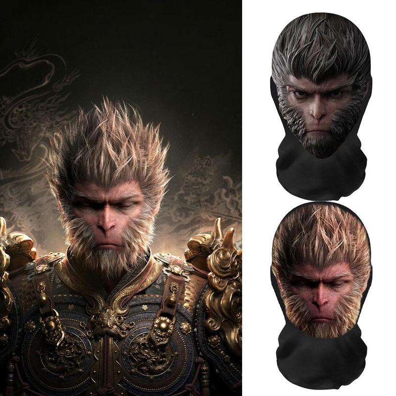 Mặt Nạ Lưới 3D, Mở Rộng Bên Trong Của Bạn Trickster Với Thần Thoại Đen Wukong, Mặt Nạ Vui Nhộn Z7S6 0
