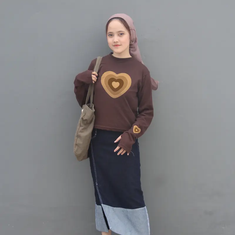ANAIRA KAOS Y2K CROP LENGAN PANJANG BINTANG LONGSLEEVE KAOS  COMBED 24s 5