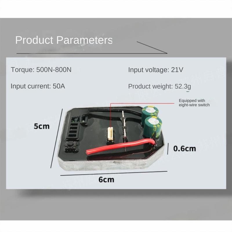 Witchcraft Tools2 Durable 50A Electric Wrench Controller Board Aluminum Shell Brushless Lithium Speed Switch Speed Switch Controller Control Board Electric Wrench 4
