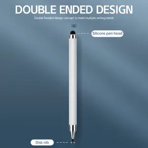 【COD】Terbaru 2026 Pena Sentuh Ujung Silikon Berujung Ganda untuk Klip Video, Melukis, Kantor, Telepon, Tablet