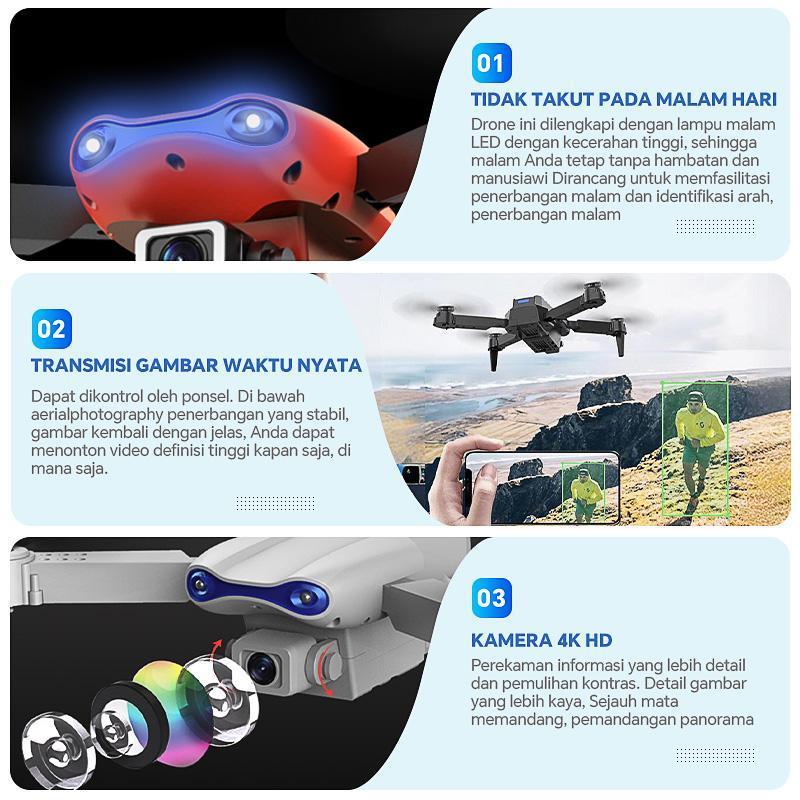 Intelligent drone E99 PRO professional camera for indoor and outdoor 8K 5G aerial photography, dual camera remote, capable of flying 3KM 6