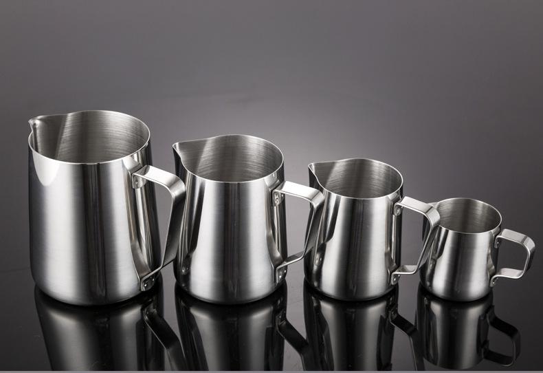 Product Introduction of 350/600ml Milk Jugs Fashion Stainless Steel Milk Craft Milk Frothing Pitcher Coffee Latte Frothing Art Jug Pitcher Mug Cup 7