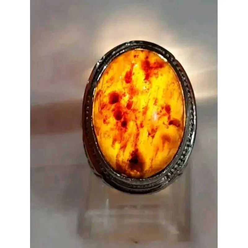 Cincin akik getah katilayu disenter tembus 1