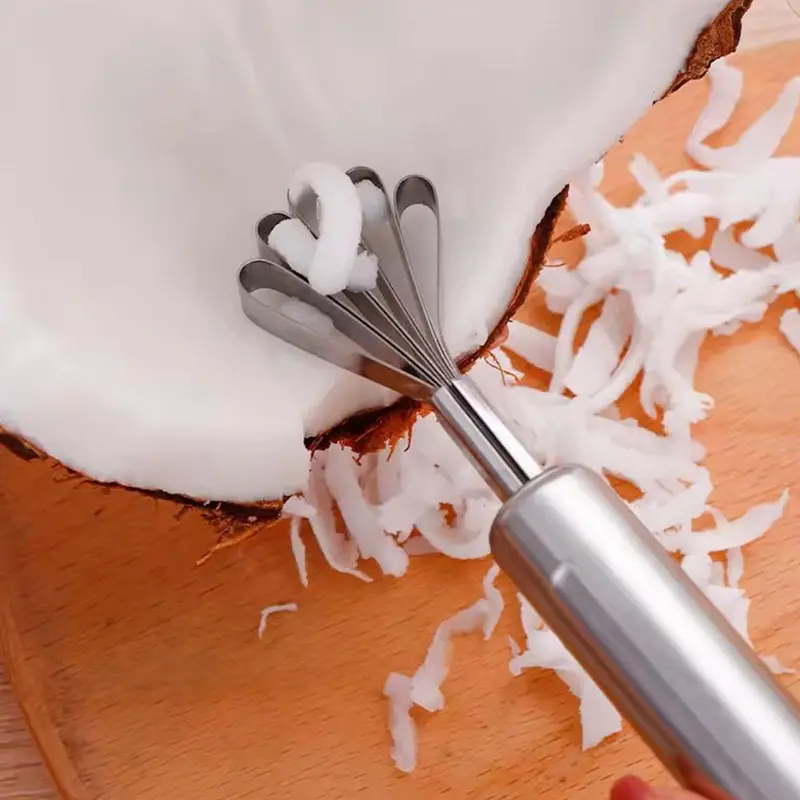 Dụng Cụ Nạo Dừa Bằng Thép Không Gỉ, Đồ Dùng Nhà Bếp, Muỗng Lấy Hạt Dưa, Dụng Cụ Cạo, Cân 2