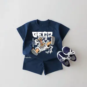 Setelan Anak Luffy Monkey Lufy GR 5 One Piece Katun Combed 24s Baju Anak Harian Adem Murah Celana Kaos Cotton 24s Set Anak S-XL