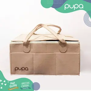 CADDY BAG BAYI + TUTUP / FELT DIAPER / TAS BAYI BABY PENUTUP / TUTUP RESLETING + ZIPPER Bags Bunda