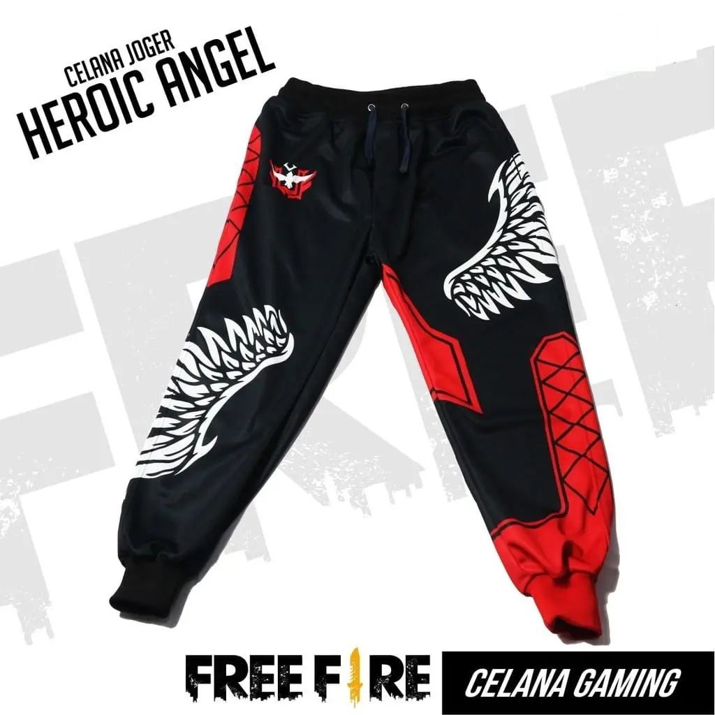 Celana Gaming Anak FF/Celana Free Fire/Celana Joger Anak FF Heroic Angel