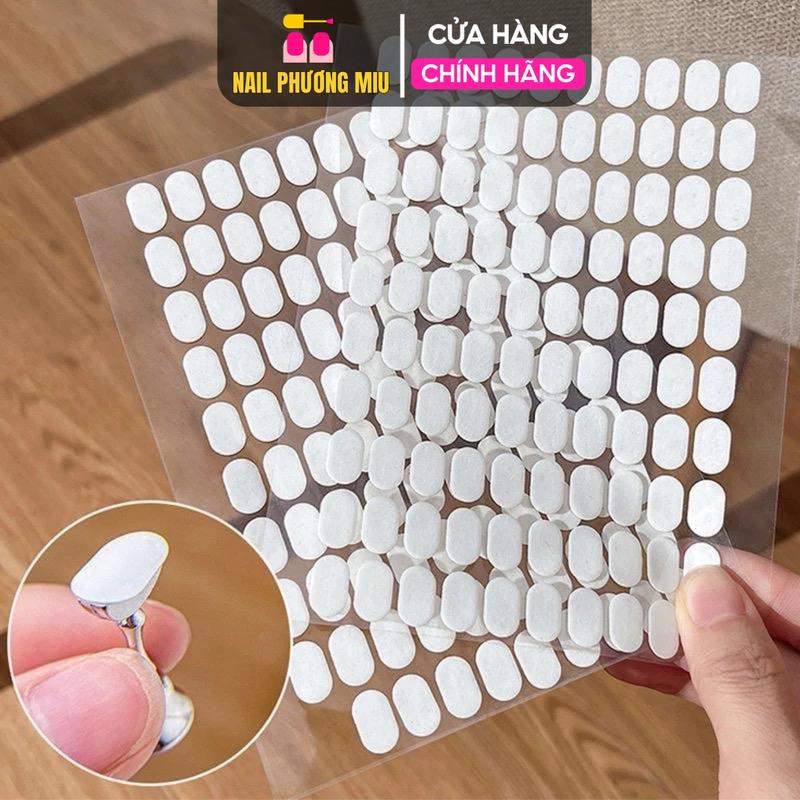  Keo Cắt Sẵn Dán Đế Móng Giả 100 Miếng tờ Băng Dính Móng Tay 2 Mặt Gắn Đầu Móng Tay Vào Đế Móng Mẫu Trưng Bày Nailbox Nữ Women dụng cụ nail box 