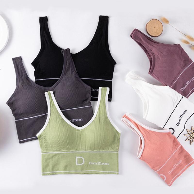 Product Introduction of 1 Pcs Women Sports Yoga Bras Push Up Bralette Breathable Seamless Underwear With Pads Fitness Workout Gym Crop Tops Running Vest 21