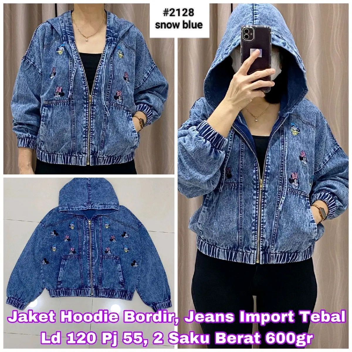 5535 JAKET JEANS IMPORT MICKEY