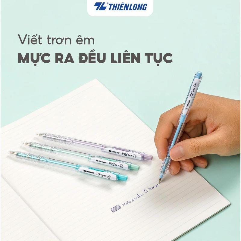 [Chính hãng] Hộp 20 Bút bi Thiên Long TL-105 màu pastel PRO 027 - VPP CÁI BÈ TG CN1 5