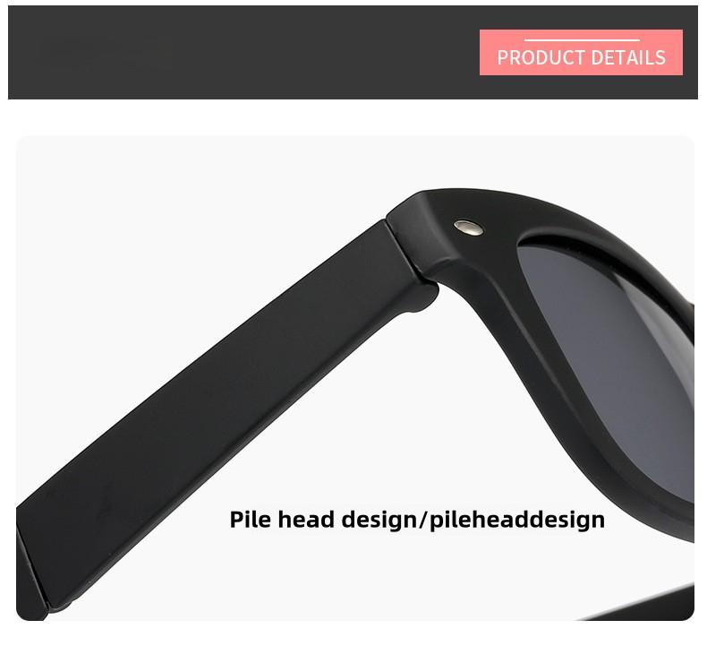 Product Introduction of Foldable Rice Nail Glasses Sunglasses Men's Driving Foldable Sunglasses UV Protection Driving Fishing Glasses FDA 12