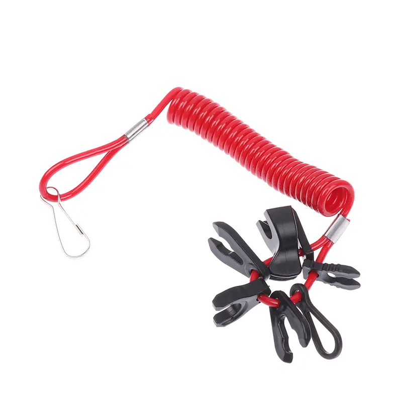 1Pcs Boat Outboard Engine Motor Kill Stop Switch Lanyard  Kill Switch Universal 7Keys