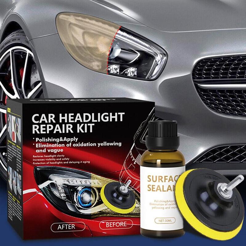 Product Introduction of 1pcs Car Headlight Repair Kit Auto Headlamp Polishing Fluid Polisher Agent Light Cleaning V8S1 22