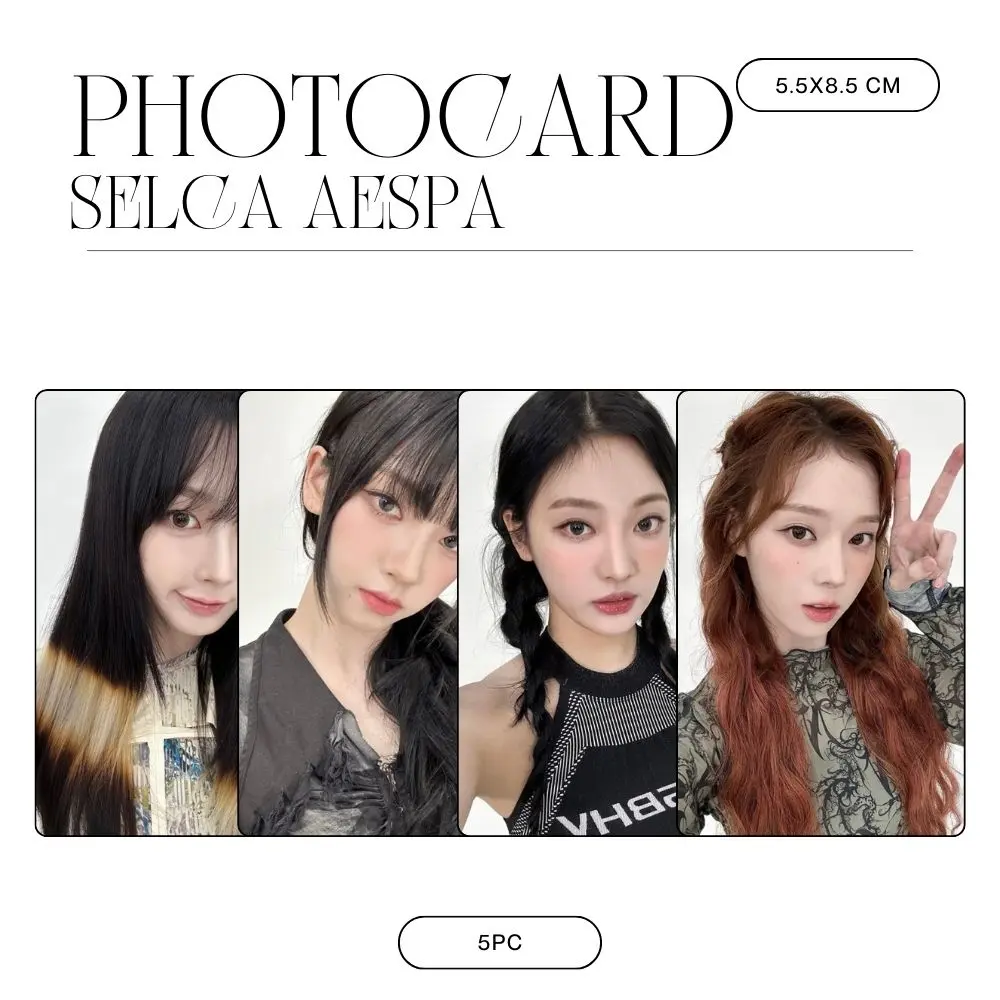 PHOTOCARD AESPA SELCA DRAMA (ISI 5 PCS + LAMINASI 2 SISI) TANDA TANGAN TTD KPOP CARDS IDOL KOREA PREMIUM MURAH UNOFFICIAL WINTER KARINA NINGNING GISELLE READY STOCK ! Putih