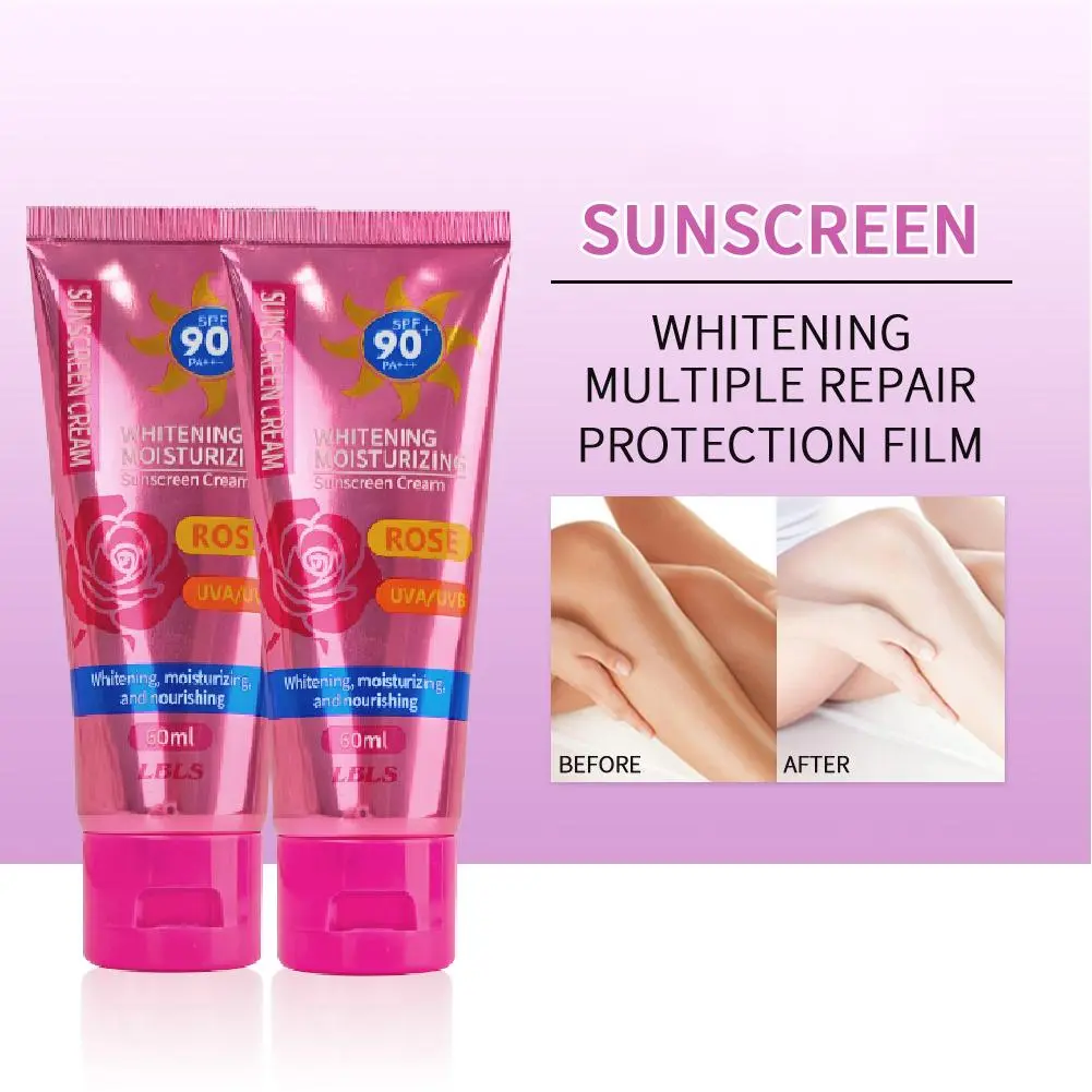 LBLS Facial Sunscreen Cream SPF 90+High Protection UV PLUS Sunscreen For Facial Body Skin Daily Sunscreen Repairing