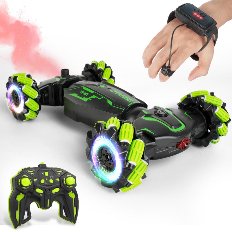 Hosim Remote Control Stunt Car, Rechargeable Double-sided Rotating Off ...