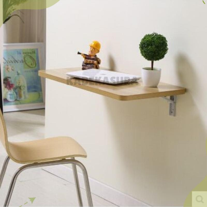 Meja Portable Multifungsi Pengehemat Ruangan Minimalis Bisa Dilipat Variasi Ukuran Dan Warna  Furniture Kayu 1