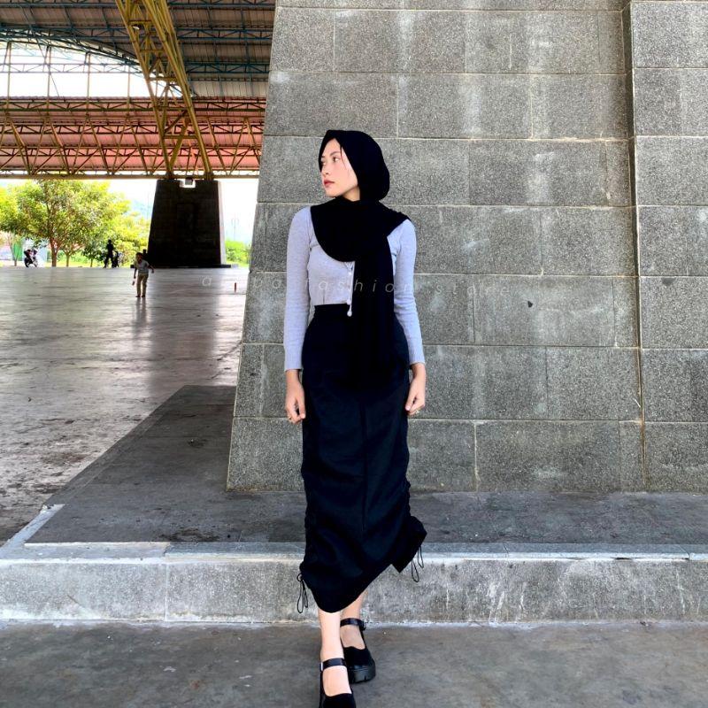 Rok Cargo Serut / Cargo Skirt Wanita 1
