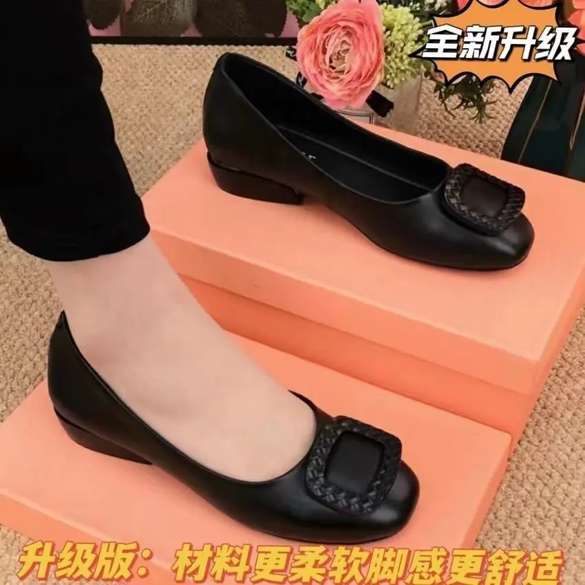 Brand Special Offer Pumps Women's Spring and Autumn New Four Seasons Gommino Soft Leather Soft Bottom Comfortable All-Matching Women's Shoes Small Leather Shoes Girl Footwear Walking Shoes Flats
