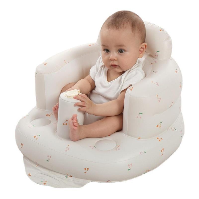 Cute Cartoon Bear Pattern Baby Chair, Baby Learning Seat, Soft Cushion Cozy Baby Chair for Newborns, Leaning Chair Infant & Toddler Furniture, Summer Gift, Girls Birthday Gift, High Chair, Girls Birthday Gift, Teddy Chairs Sets for Girl 3