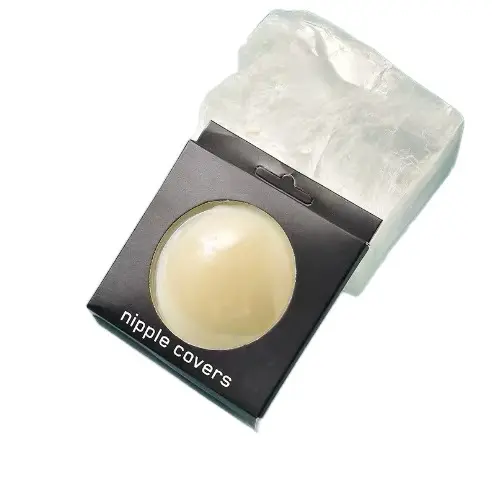 Miếng Dán Ngực Silicon Nhiệt Tự Thân,Dán Ti Siêu Mỏng Ôm Khít,Không Keo,Không Bám Bụi,Dành Cho Nữ Women Voi Kem 1