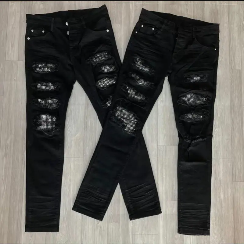 Quần jean dài rách xước DSQ mẫu mới hót trend chất liệu vải denim ai cũng có thể sở hữu  hàng quản châu Menswear Pants  Ô 4