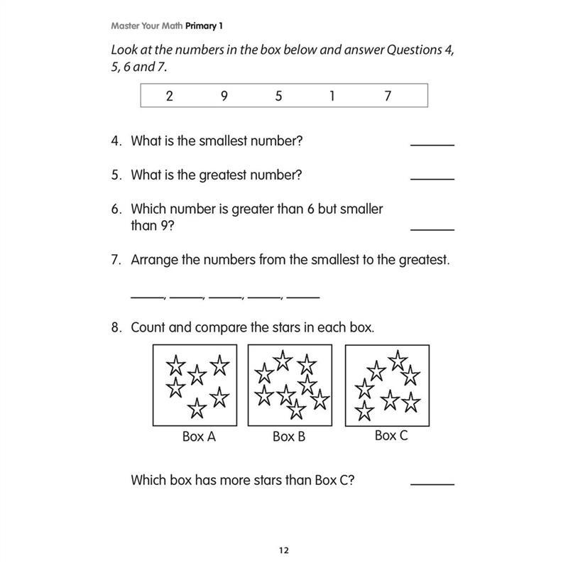 Product Introduction of original Master Your Math Primary 1/Primary 1 Math/Math Assessment | Singapore MOE Syllabus Math Assessment Books 8